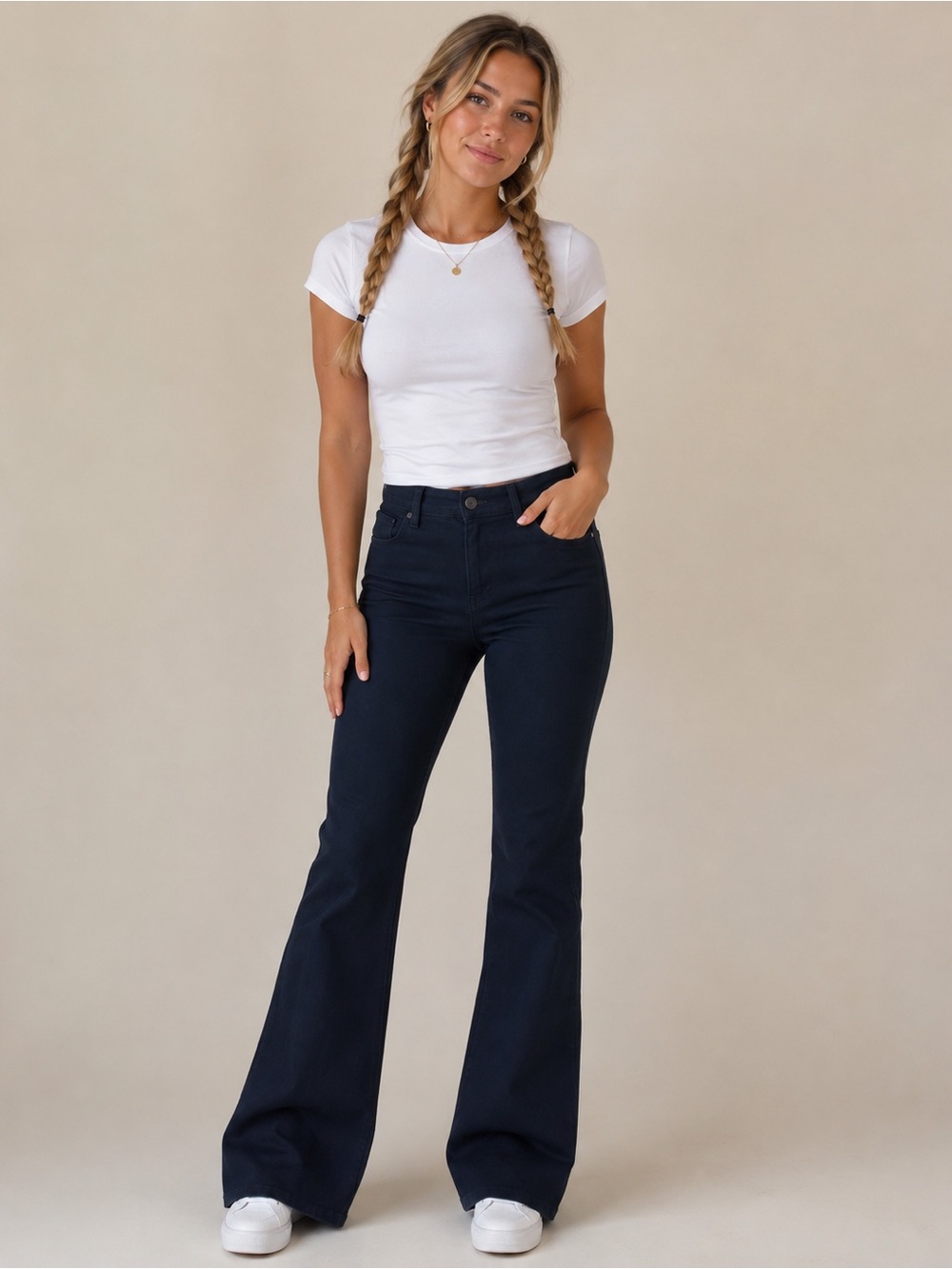 Women’s Dark Denim Flare Jeans